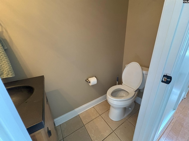 26 Peyton Rd, Columbia, SC 29209 - bathroom featuring toilet, baseboards, vanity, and tile patterned floors