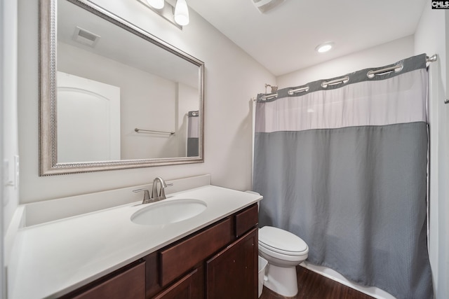 1148 Declaration Dr, Elgin, SC 29045 - full bath featuring toilet, vanity, and wood finished floors
