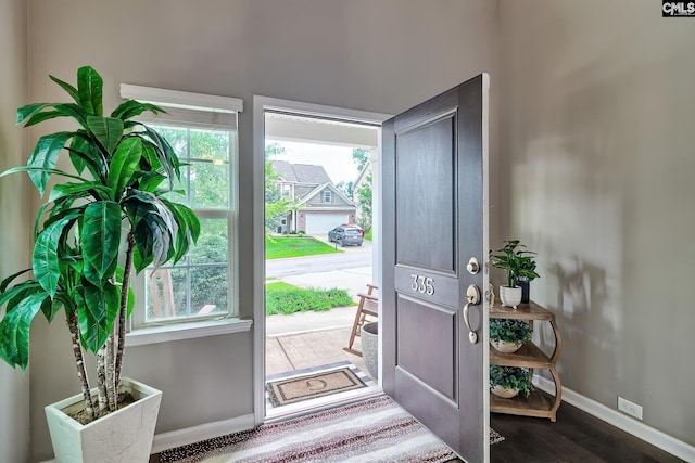 335 Hollow Cove Rd, Chapin, SC 29036 - foyer featuring baseboards and wood finished floors