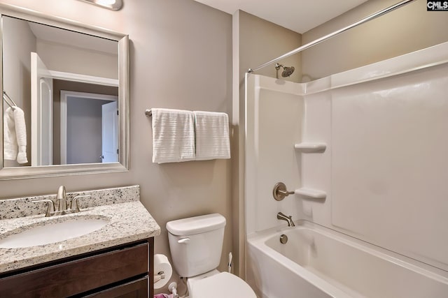 335 Hollow Cove Rd, Chapin, SC 29036 - full bath featuring toilet, vanity, and shower / bath combination