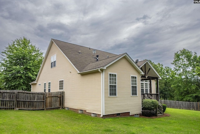 23 Ash Ct, Irmo, SC 29063 - rear view of house featuring crawl space and roof with shingles