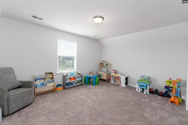1401 Ardennes Dr, Elgin, SC 29045 - recreation room featuring lofted ceiling and carpet flooring