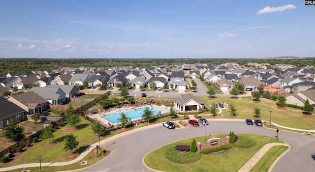 1401 Ardennes Dr, Elgin, SC 29045 - aerial perspective of suburban area with a pool