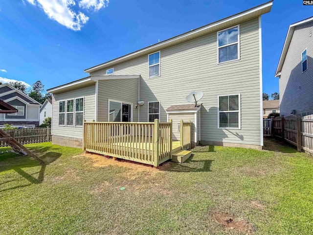 121 Ashford Way, Lexington, SC 29072 - rear view of house with a wooden deck