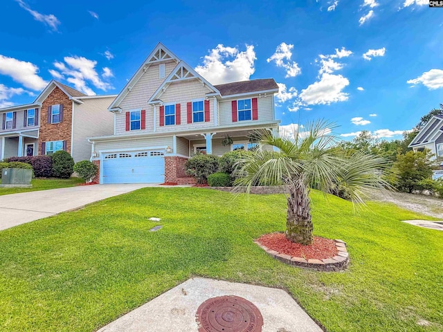 121 Ashford Way, Lexington, SC 29072 - view of front of property with a garage, a front yard, and driveway