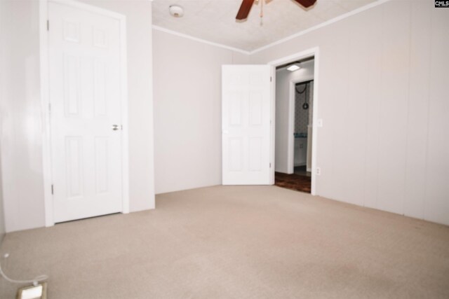 5199 Bethune Rd, Kershaw, SC 29067 - unfurnished bedroom with carpet flooring, crown molding, and ceiling fan