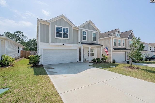 646 Penfolds Way, Blythewood, SC 29016 - view of front facade with an attached garage, board and batten siding, and driveway