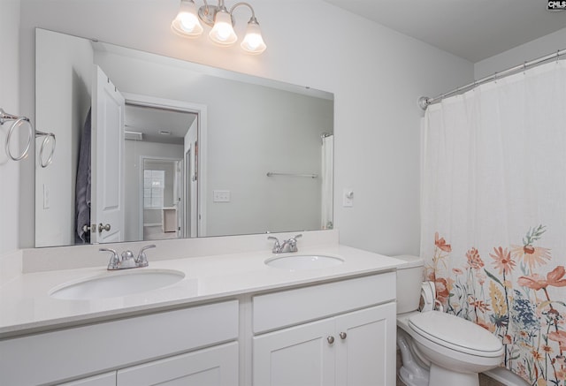 646 Penfolds Way, Blythewood, SC 29016 - full bathroom with double vanity and toilet
