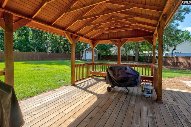 220 Pine Grove Rd, Lugoff, SC 29078 - wooden terrace featuring grilling area