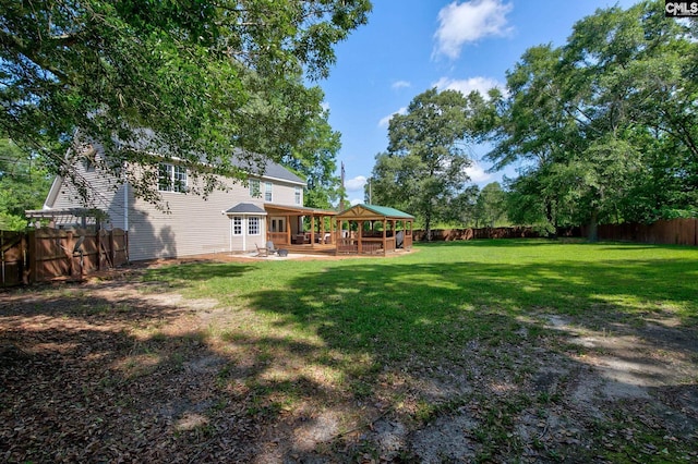 220 Pine Grove Rd, Lugoff, SC 29078 - view of yard featuring a gazebo and a patio area