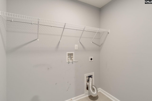 724 Channing Creek Ln, Lexington, SC 29072 - washroom with hookup for an electric dryer, baseboards, and hookup for a washing machine