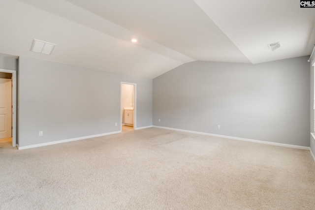 724 Channing Creek Ln, Lexington, SC 29072 - bonus room featuring lofted ceiling, light colored carpet, and baseboards