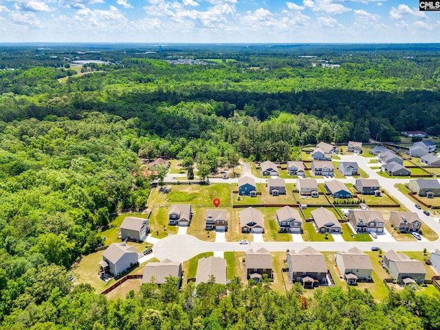 724 Channing Creek Ln, Lexington, SC 29072 - aerial perspective of suburban area featuring a heavily wooded area