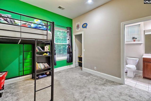 117 Shoal Creek Ln, Blythewood, SC 29016 - bedroom with carpet floors, baseboards, and ensuite bath
