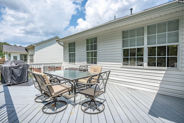 407 Westbrook Way, Lexington, SC 29072 - wooden terrace with outdoor dining space and area for grilling