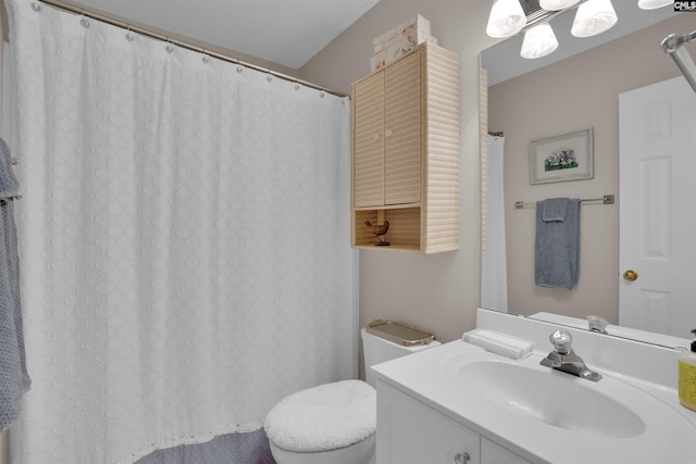 407 Westbrook Way, Lexington, SC 29072 - bathroom featuring vanity, toilet, and a shower with shower curtain