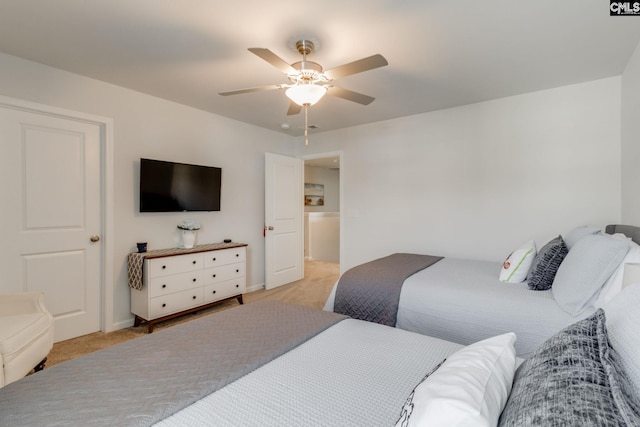 637 Penfolds Way, Blythewood, SC 29016 - bedroom featuring light carpet and ceiling fan