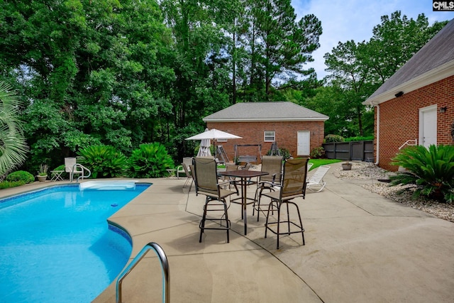 616 Brandon Ct, Lexington, SC 29072 - view of swimming pool featuring a patio area and view of scattered trees
