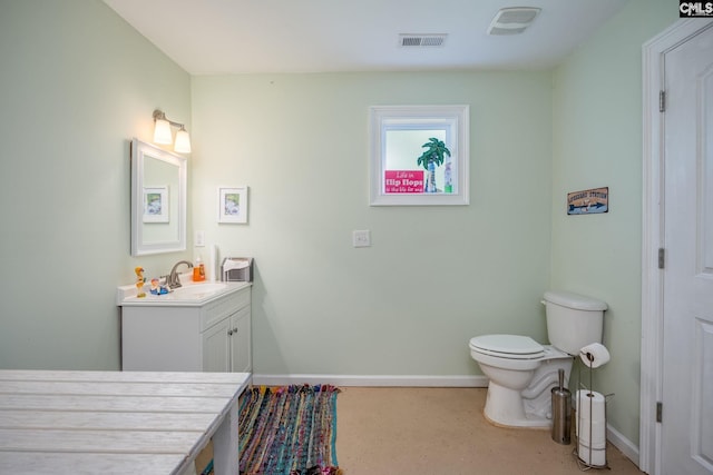 616 Brandon Ct, Lexington, SC 29072 - bathroom featuring vanity, baseboards, and toilet