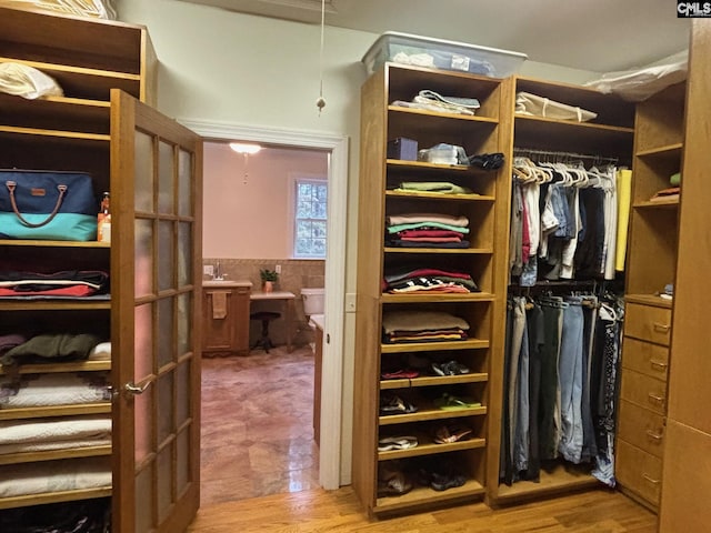 1225 Wateree Rd, Winnsboro, SC 29180 - walk in closet featuring light wood finished floors