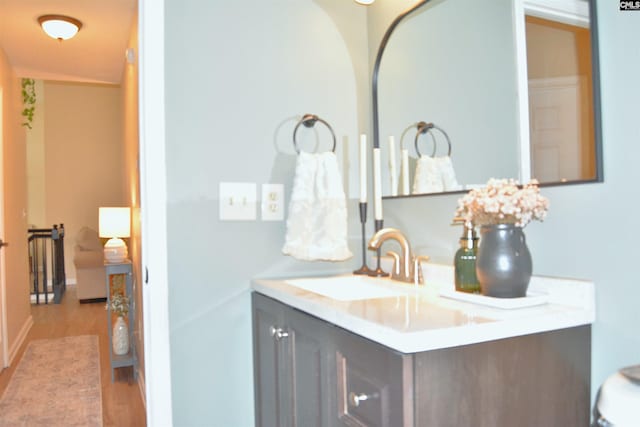 25 Elcock Cir, Irmo, SC 29063 - bathroom with vanity and wood finished floors