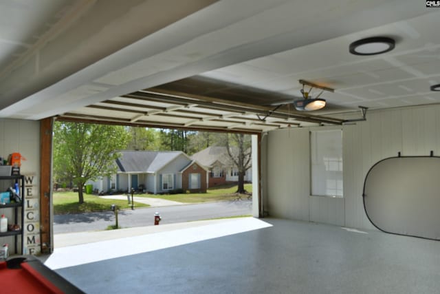 25 Elcock Cir, Irmo, SC 29063 - garage with a garage door opener and a residential view