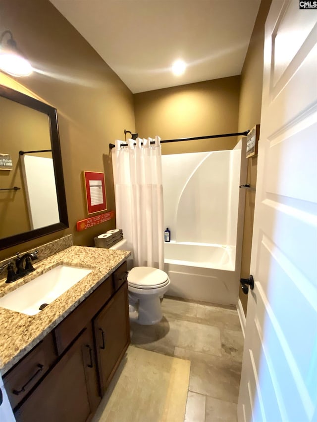 132 Systems Ln, Columbia, SC 29212 - bathroom with vanity, shower / bath combo, and toilet