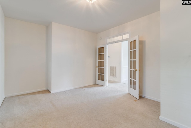 1113 Walden Place Dr, Elgin, SC 29045 - carpeted spare room with french doors and baseboards