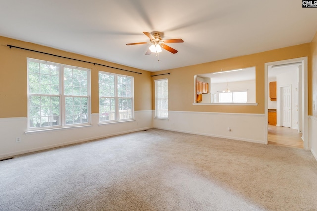 1113 Walden Place Dr, Elgin, SC 29045 - unfurnished room featuring carpet, a ceiling fan, and baseboards