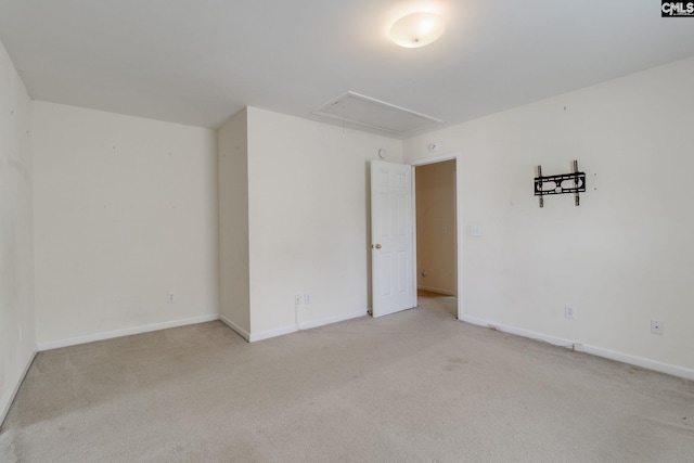 1113 Walden Place Dr, Elgin, SC 29045 - empty room with attic access, light carpet, and baseboards