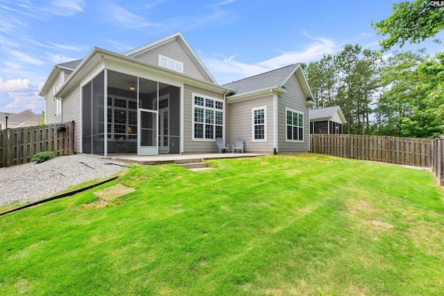 135 Bay Wren Rd, Blythewood, SC 29016 - rear view of property with a sunroom and a patio area