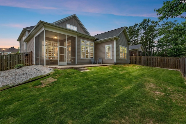 135 Bay Wren Rd, Blythewood, SC 29016 - rear view of house featuring a sunroom