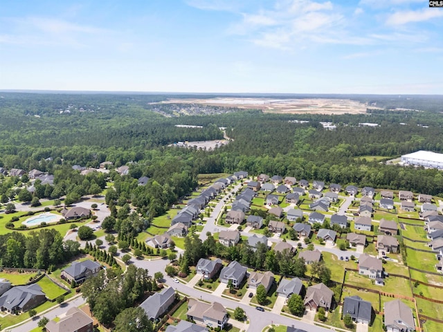 135 Bay Wren Rd, Blythewood, SC 29016 - aerial view of property and surrounding area with a heavily wooded area and nearby suburban area