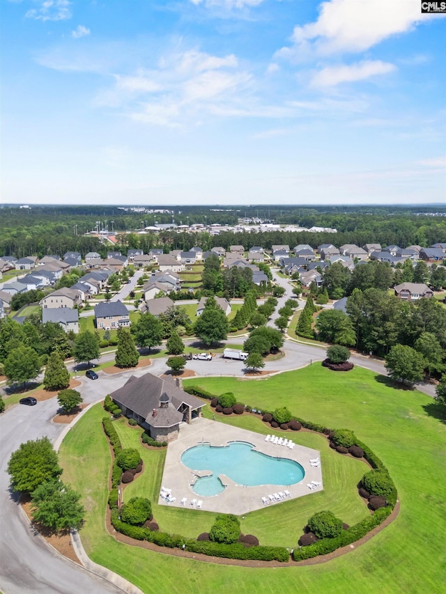 135 Bay Wren Rd, Blythewood, SC 29016 - aerial view of residential area with a pool