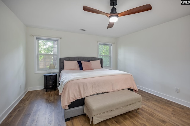 67 Ole Still Ln, Elgin, SC 29045 - bedroom featuring wood finished floors, baseboards, and ceiling fan