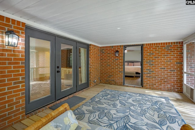 67 Ole Still Ln, Elgin, SC 29045 - unfurnished sunroom with french doors