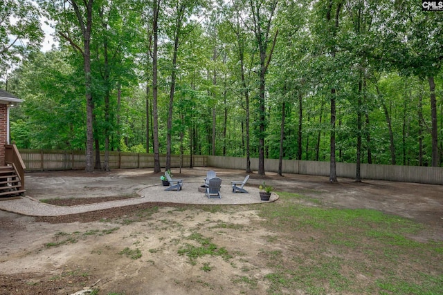 67 Ole Still Ln, Elgin, SC 29045 - fenced backyard featuring stairway