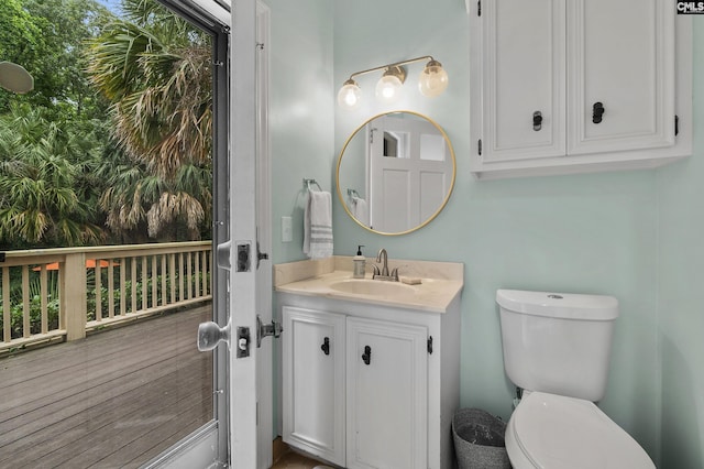 6148 Marthas Glen Rd, Columbia, SC 29209 - half bath featuring vanity and toilet