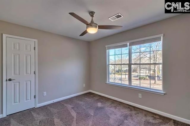 2 Alverston Ct, Irmo, SC 29063 - empty room with baseboards, carpet flooring, and a ceiling fan