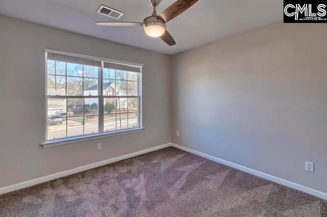 2 Alverston Ct, Irmo, SC 29063 - spare room with carpet floors, ceiling fan, and baseboards