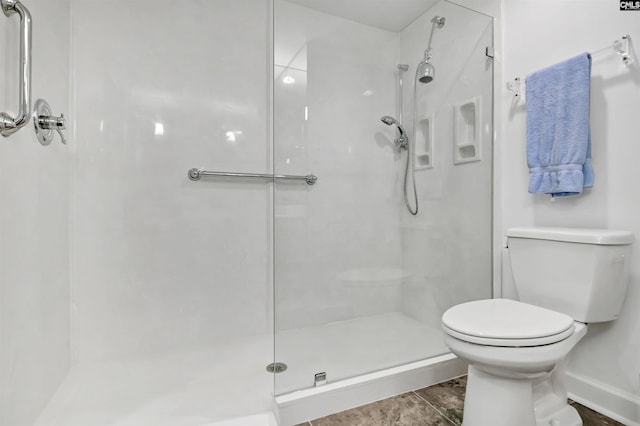 1829 Senate St Unit 11-A, Columbia, SC 29201 - full bathroom featuring toilet, a walk in shower, and baseboards