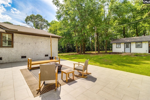216 Jacobs Mill Pond Rd, Elgin, SC 29045 - view of patio featuring an outdoor structure