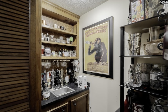 111 Rusty Barn Rd, Columbia, SC 29212 - indoor wet bar with a textured ceiling