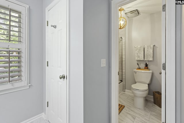 111 Rusty Barn Rd, Columbia, SC 29212 - full bathroom with toilet, washtub / shower combination, and baseboards