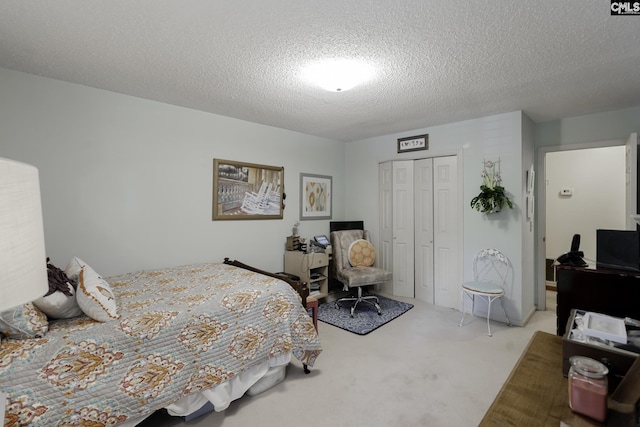 111 Rusty Barn Rd, Columbia, SC 29212 - carpeted bedroom with a closet and a textured ceiling