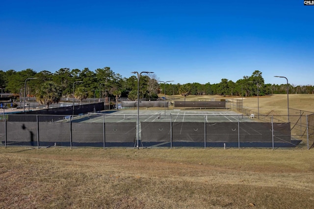 800 Wotan Rd, Columbia, SC 29229 - view of yard featuring a tennis court