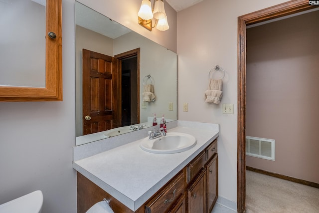 800 Wotan Rd, Columbia, SC 29229 - bathroom with vanity, toilet, and baseboards