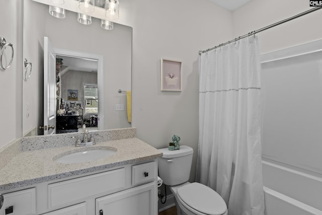 309 Springbrook Way, Chapin, SC 29036 - full bath featuring vanity, toilet, and shower / bathtub combination with curtain