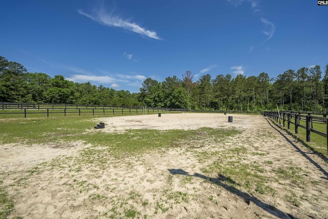 1122 Rawl Rd, Lexington, SC 29072 - view of yard with an outdoor riding arena, a view of countryside, and a view of trees