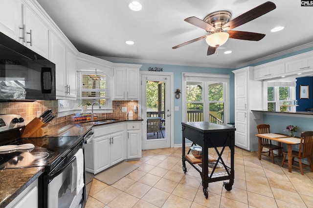 1130 Coatesdale Rd, Columbia, SC 29209 - kitchen featuring stainless steel appliances, a sink, a ceiling fan, plenty of natural light, and recessed lighting